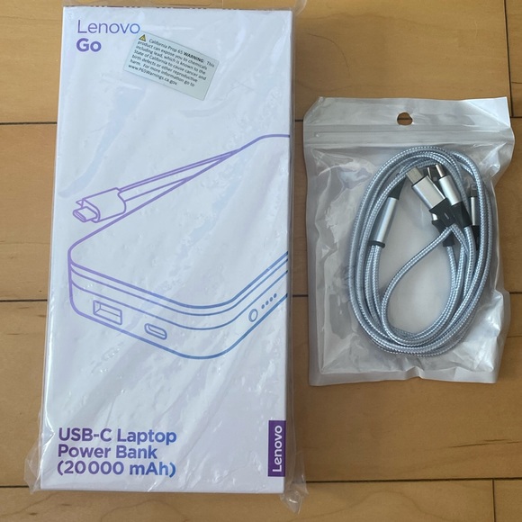Lenovo go USB-C laptop power bank, 20,000 MAH - Picture 1 of 4